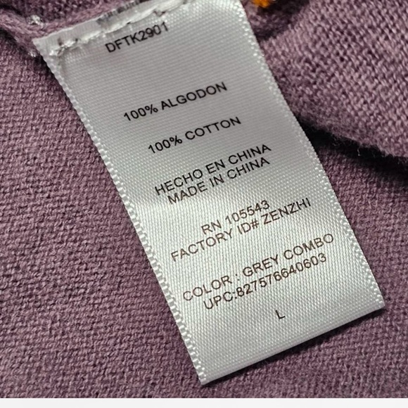 Daisy Fuentes Tie-dye wrap cardigan, size L - Picture 5 of 5